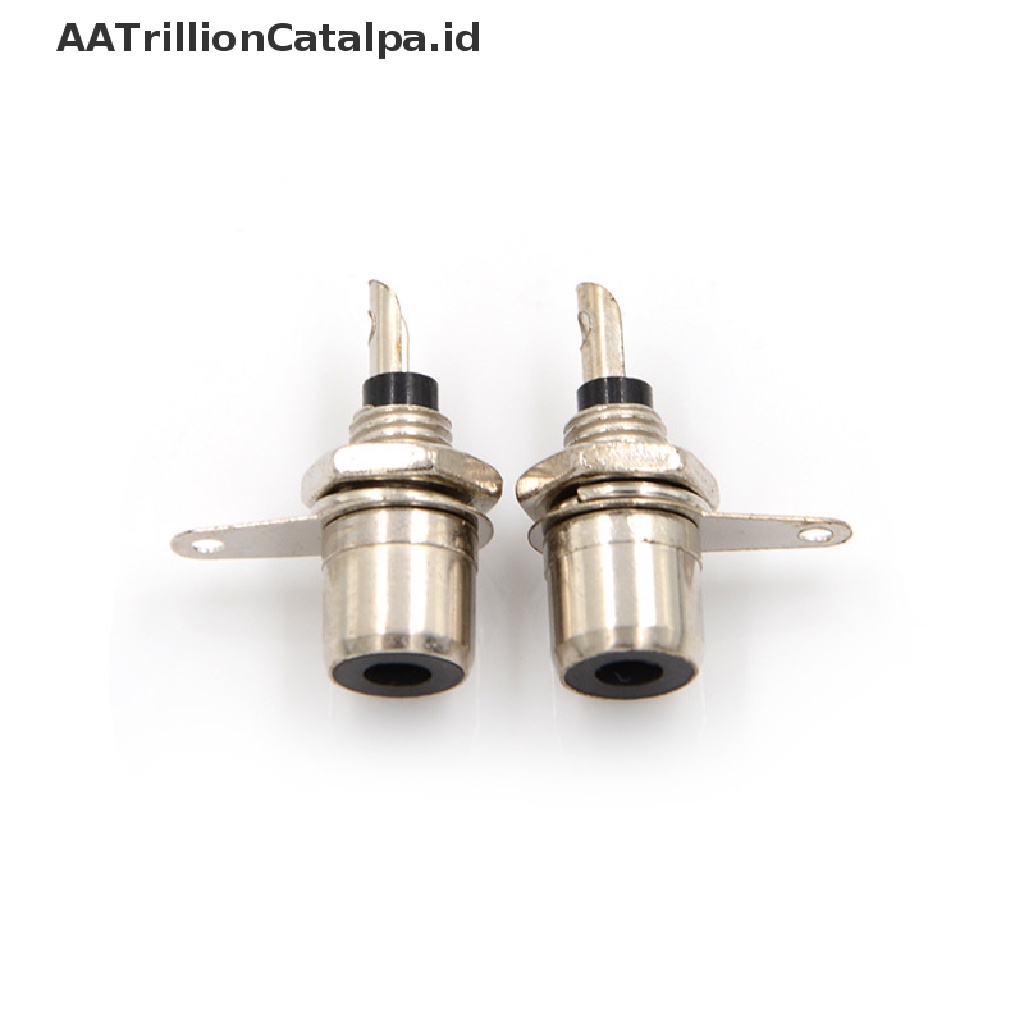 4 Pcs Konektor Soket Female RCA Phono Bahan Metal