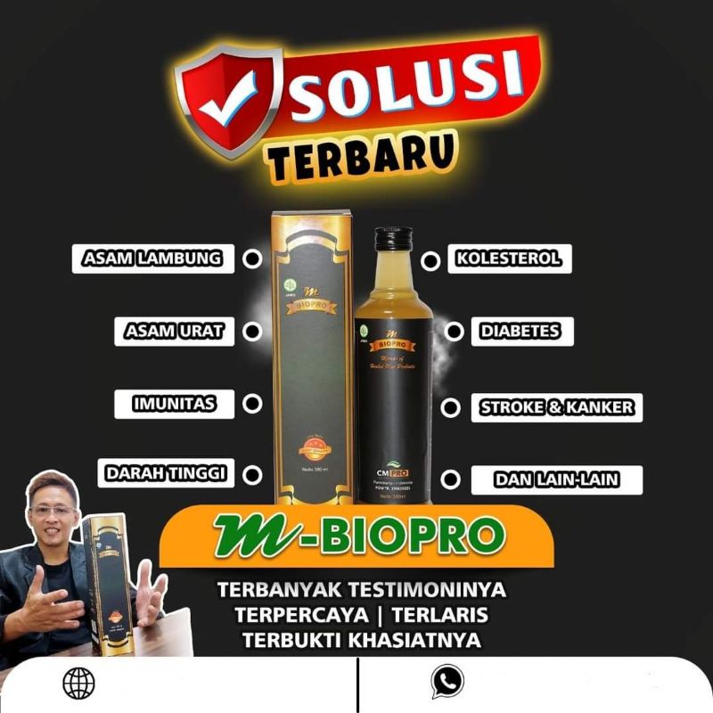M Biopro Mbiopro Herbal Asli Halal 100% Original Untuk Ambien, Sesak Nafas Dan Mengobati Penyakit Lain