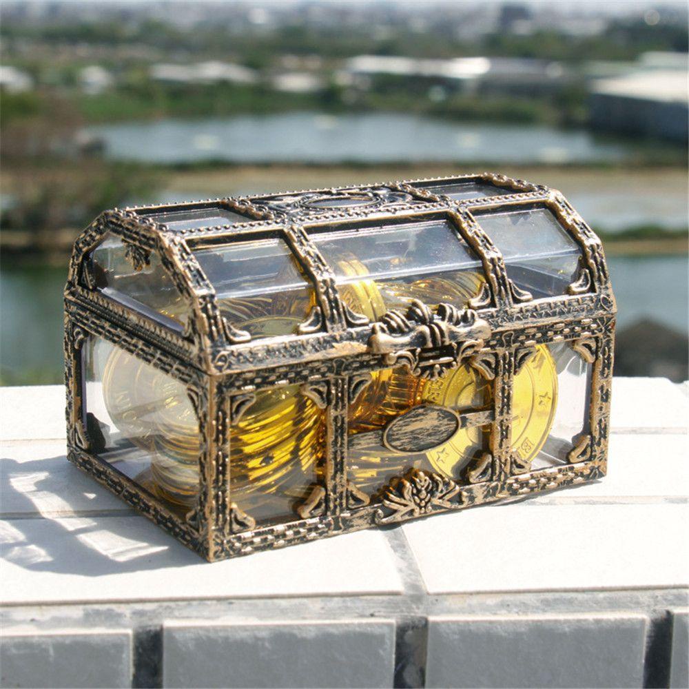 Top Treasure Box Wadah Permata Perhiasan Transparan Multifungsi Stylish