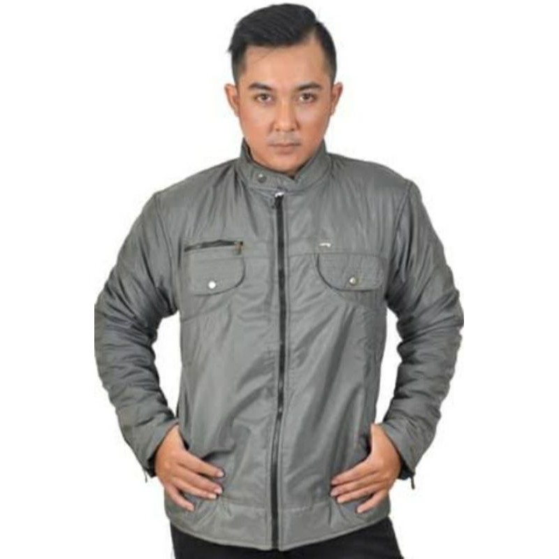 jaket parasut pria waterproof