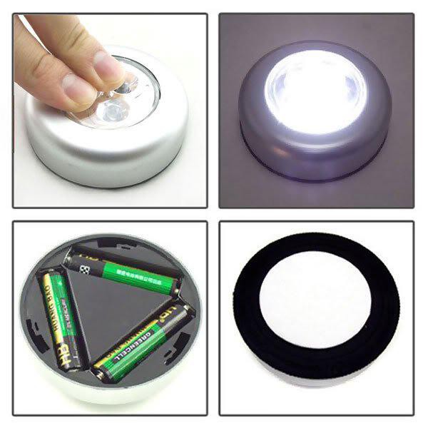  Lampu  emergency tempel led  Stick  n Click touch lamp senter 