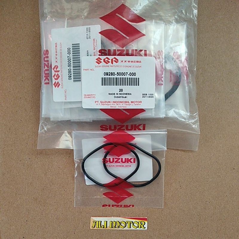 Oring tutup klep suzuki smash shogun 110 shogun FD FL 125 09280-50007-000 HARGA 1 SET ori SUZUKI