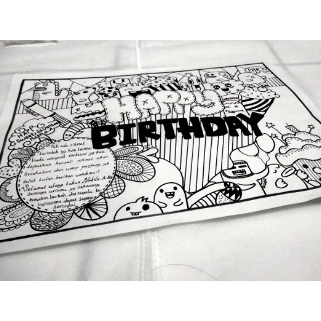 Doodle ucapan ultah || costum nama bisa buat sendiri