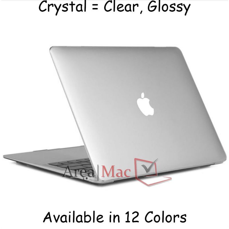 Crystal Glossy Case Cover Apple Logo Macbook 12 Inch 2015-2017