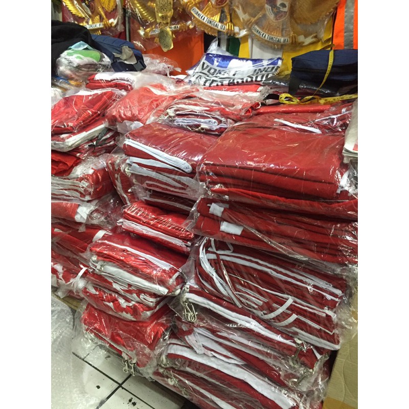 Bendera merah putih bahan drill bendera drill bendera merah putih ready stok 90X135