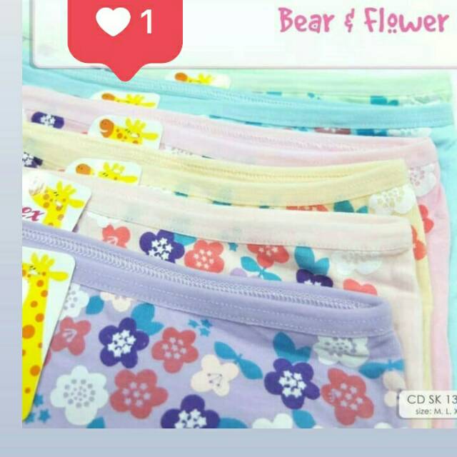 FREYA KIDS Boxer anak perempuan Art Karet Besar