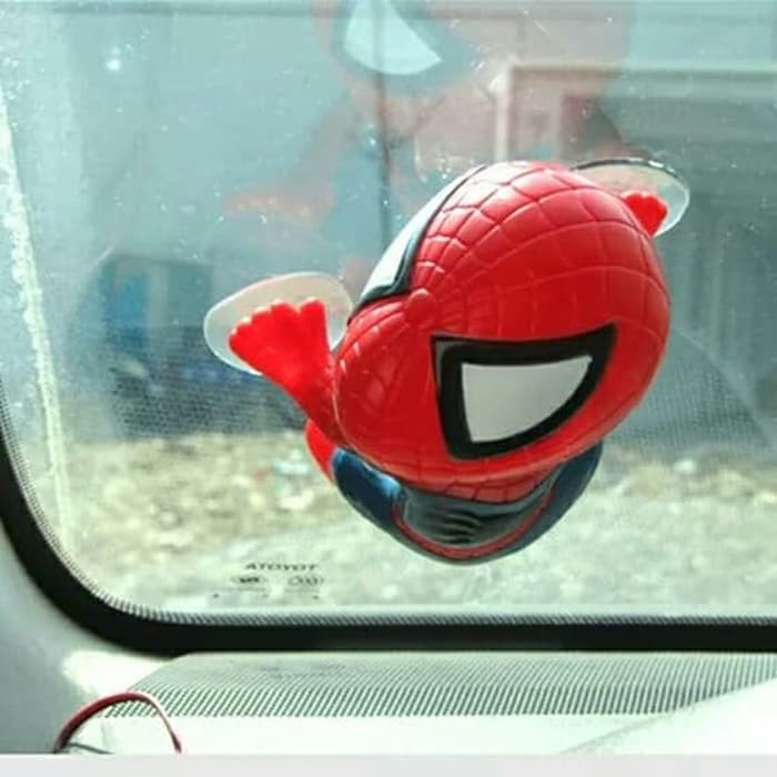 Spiderman Climbing Car Spider Man Memanjat Kaca Mobil Boneka Karakter