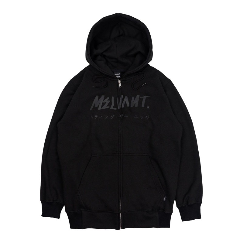 MZH BAKIR BLACK - MELVANT ZIPPER HOODIE - JAKET RESLETING