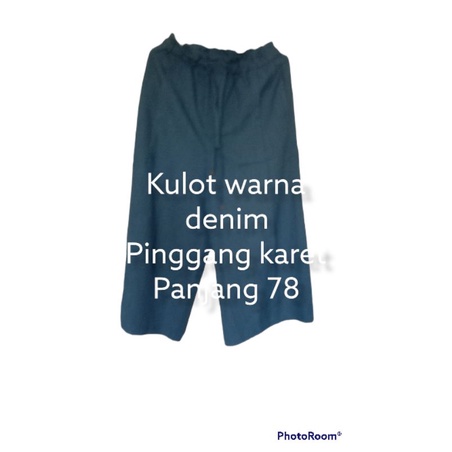 kulot warna biru denim