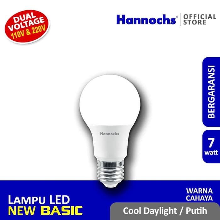 HANNOCHS Lampu Led Basic 7 Watt - Garansi 1 Tahun