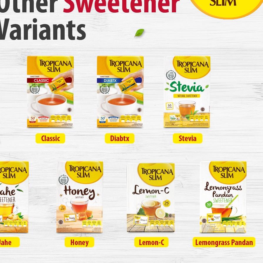 

Terbaik Twin Pack - Tropicana Slim Sweetener I-Sweet 25 sachet - Pemanis untuk Bantu Batasi Gula