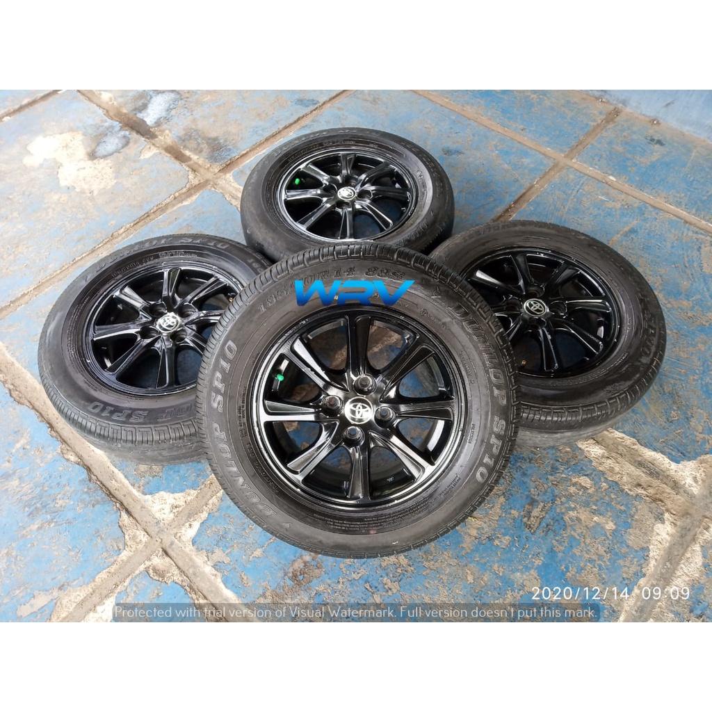 jual velg bekasTOYOTA CALYA +BAN DUNLOP(2) 185 70 R14