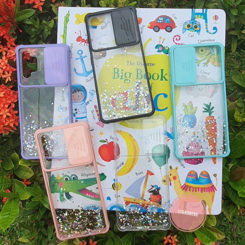 Case Fuze Vivo Y11/Y12/Y15/Y17 Sliding sparkle Glitter