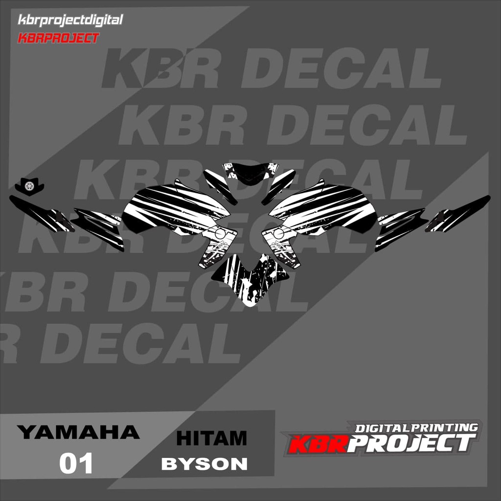 DECAL BYSON STICKER VARIASI MOTIF GRAFIS DECAL MOTOR YAMAHA BYSON 01 CUSTOM BEBAS BISA