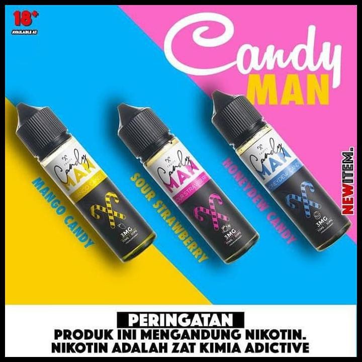 CANDY MAN SERIES 60ML 3MG by CANDYMAN FREEBASE E JUICE 100% ORIGINAL