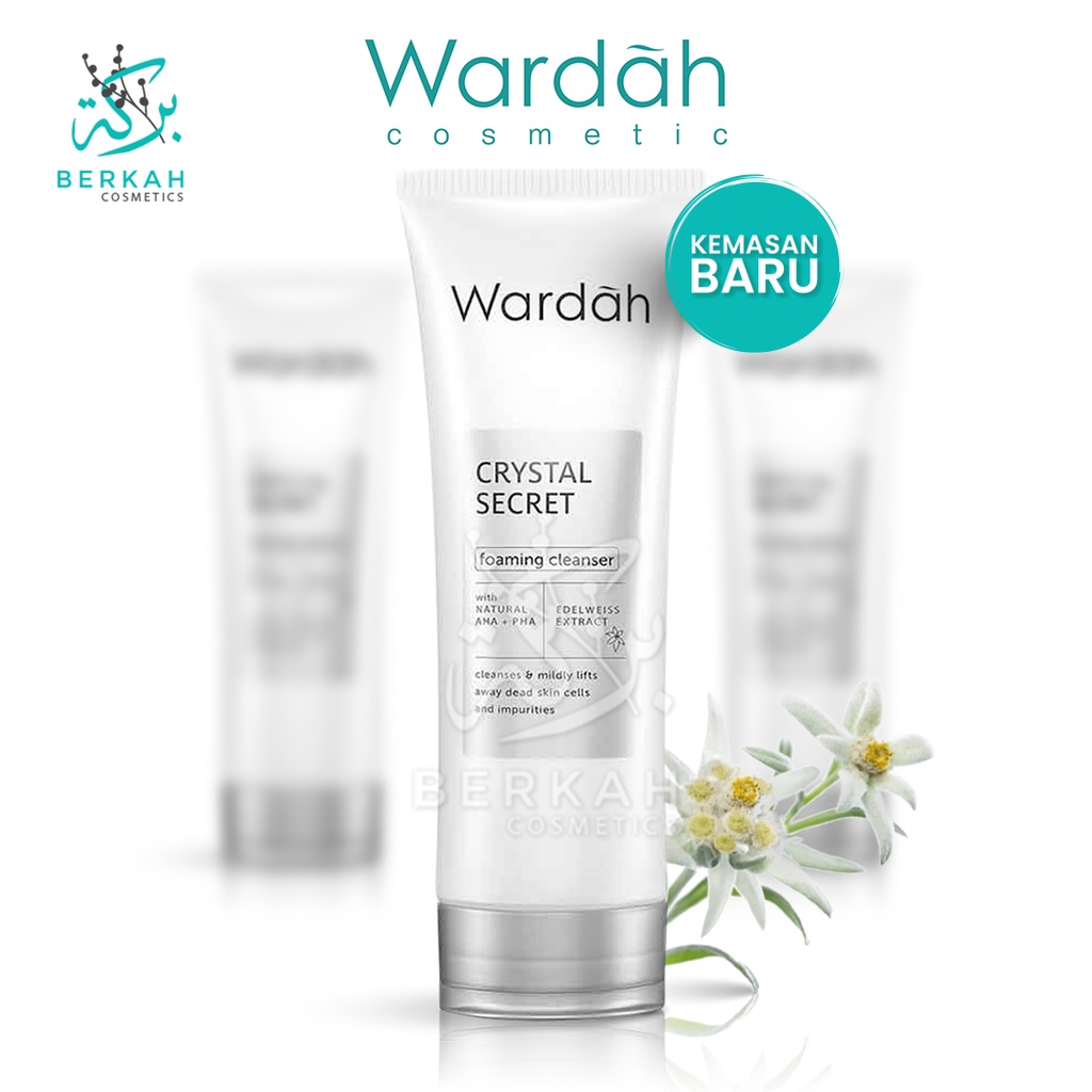 Wardah White Secret/Crystal Secret Foaming Cleanser 100ml