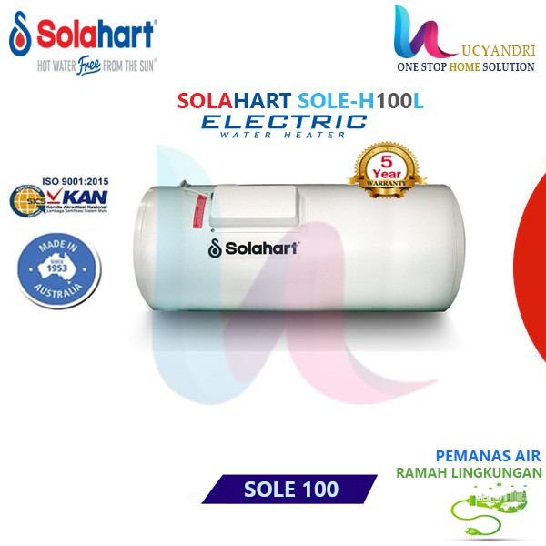 Water Heater 86H - 100 Liter Listrik Electric Solahart Sole100