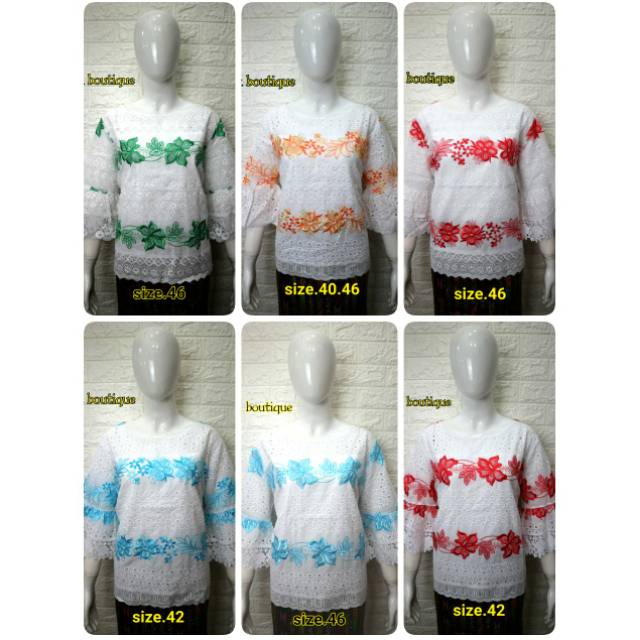 READY STOCK BLOUSE KATUN PINK BUTIK