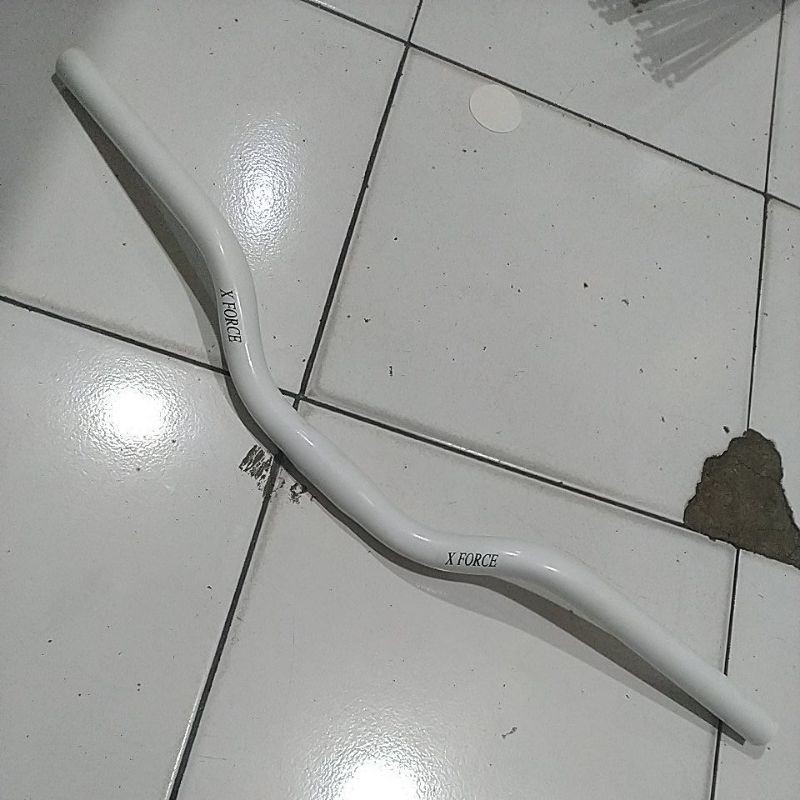 stir / ster / stang Sepeda Lipat,  Minion,  Minivelo MTB size 25mm  Panjang 60CM warna putih