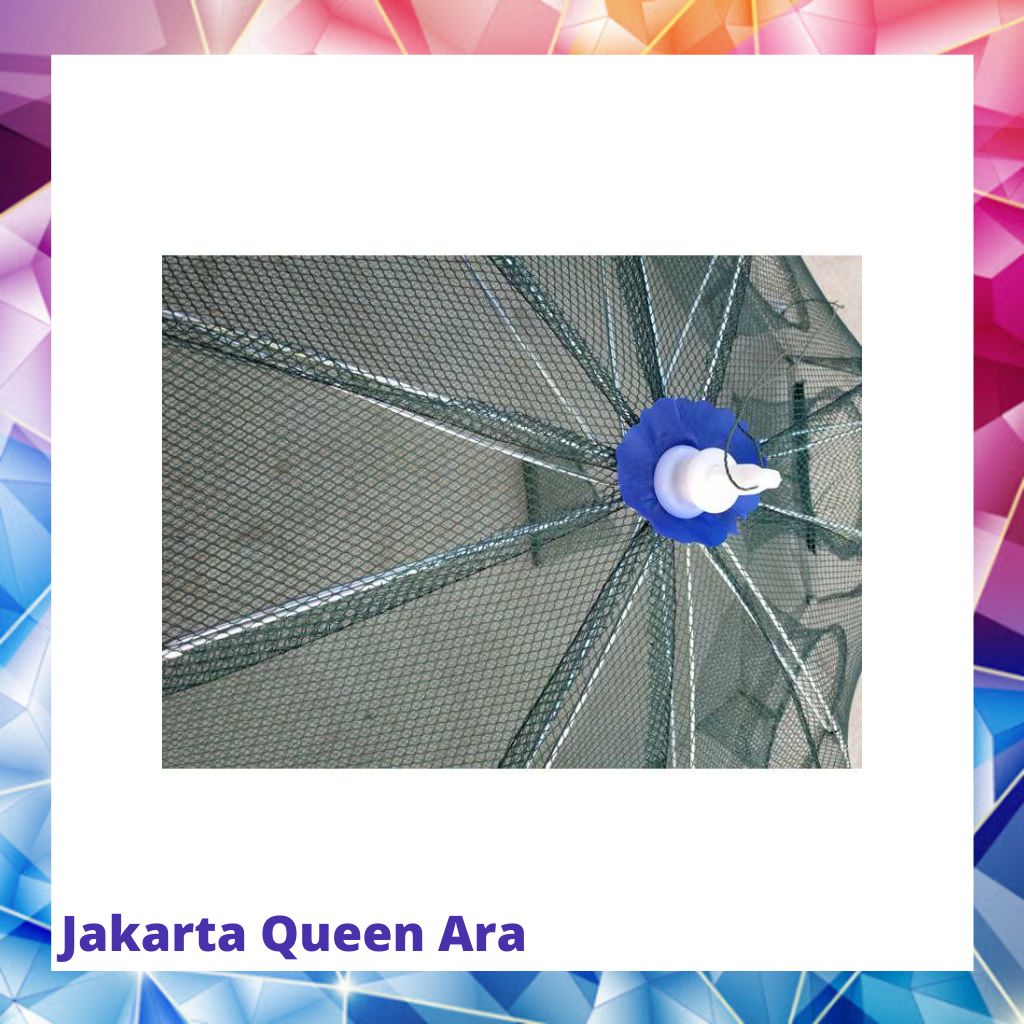 Jaring Pancing Ikan Hexagonal 8 Hole Fishing Net Trap Cage - Net00