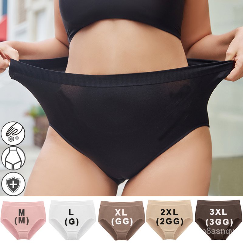 FINETOO High Waist Women's Plus Size Underwear M-3XL Lingerie Woman Seamless Panties Butt Lift Up Br