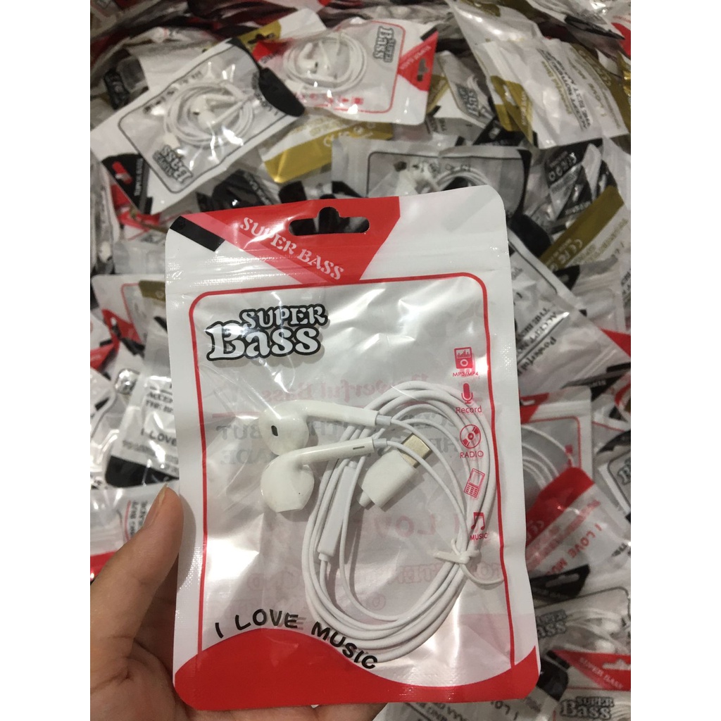 Headset brand w-20 colokkan tipe c bass / headset tipe c universal ke semua hp / headset Samsung &amp; Oppo dll