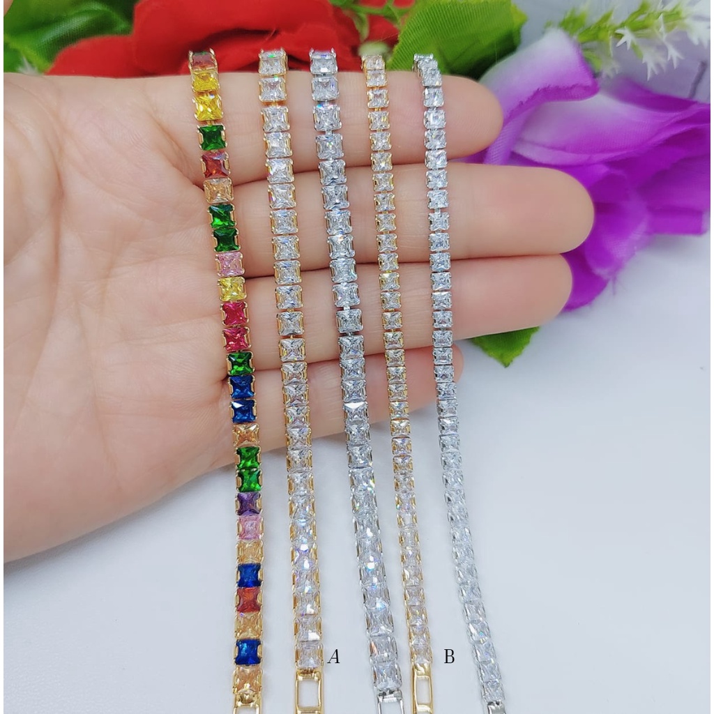 Xuping Gelang Full Mata Terbaru Rantai Kecil.Besar