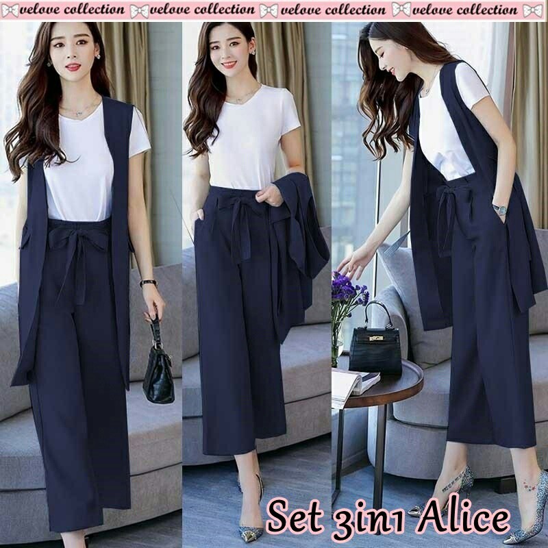 SETELAN 3IN1 ALICE 5Warna