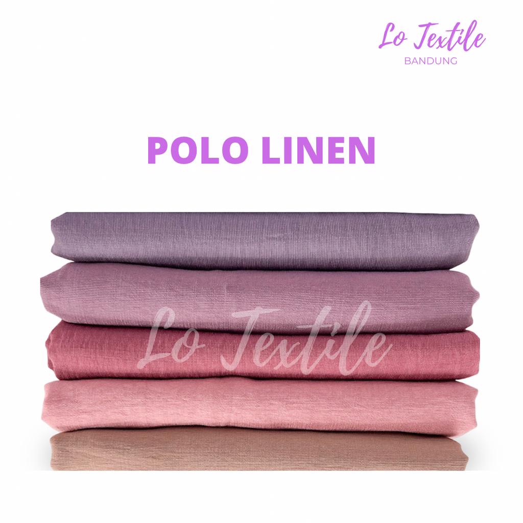 Kain Katun Polo Linen 0.5 Meter - Bahan Gamis Setelan Tunik Multiguna