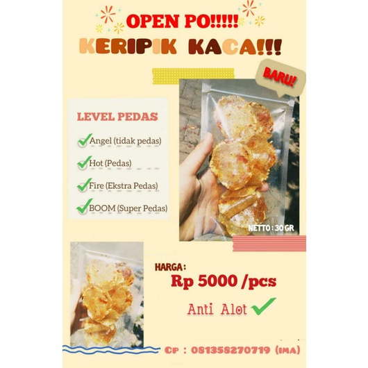 

KERIPIK KACA ANTI ALOT