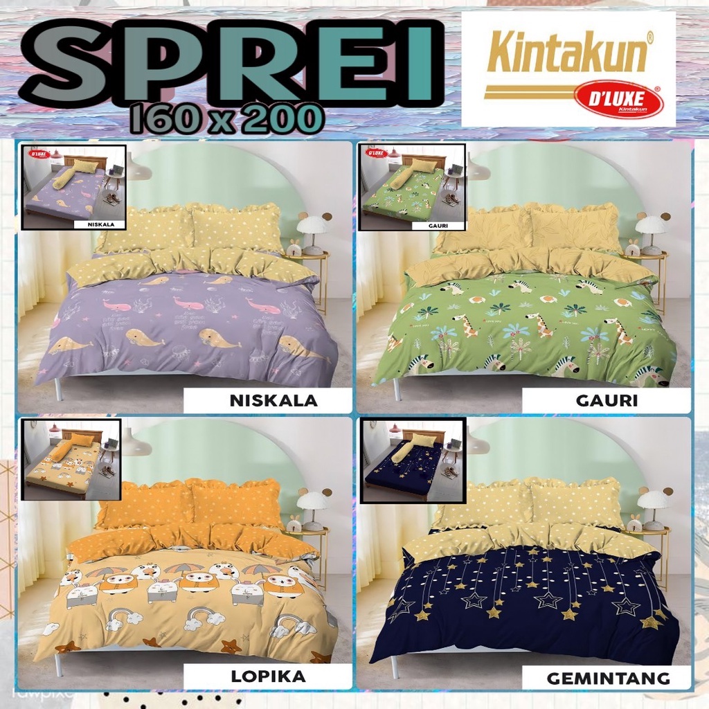 Jual SPREI KINTAKUN 160 & 180 & 200 MOTIF GAURI / LOPIKA / KUSUMA ...