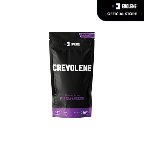 Crevolene 330gr/60x serving Penambah massa otot Suplemen fitness Pembentuk otot Kaya Nutrisi Surplus kalori Minuman susu pre-workout Evolene Evoline Evolen