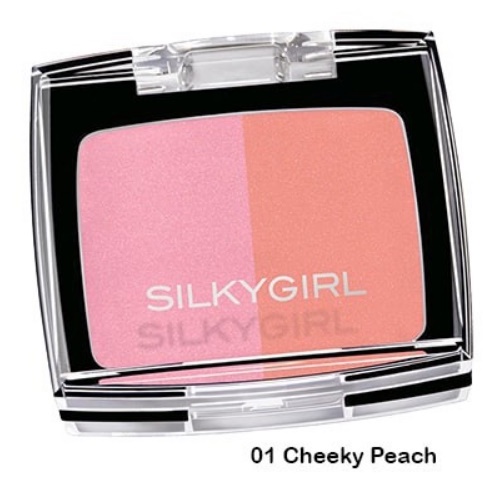 SILKYGIRL Duo Blusher Shimmer Cheeky Peach | Rose Petal | Sunny Glow | Perona Pipi