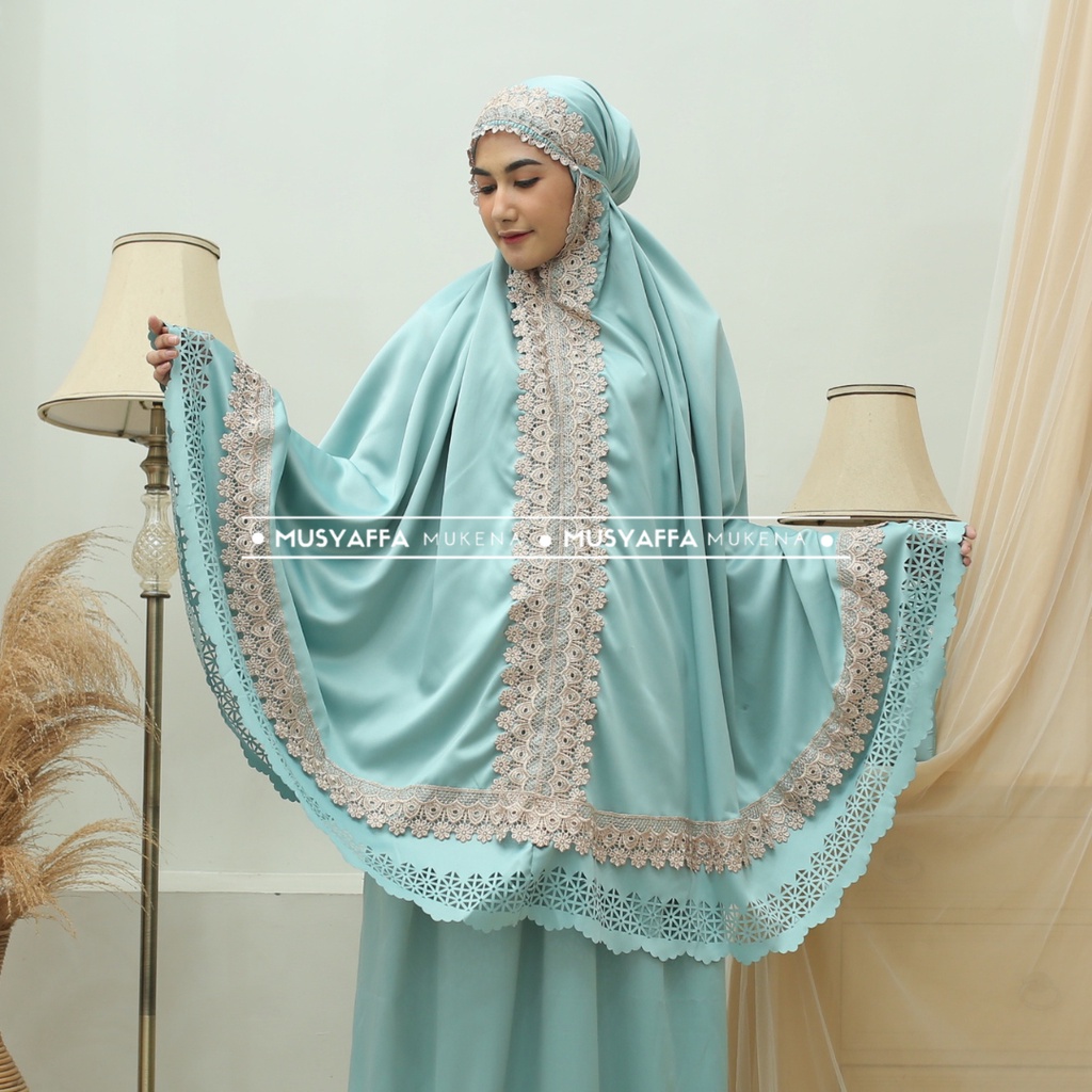 Mukena Dewasa Premium Shakilla Laser Cut Renda Mewah