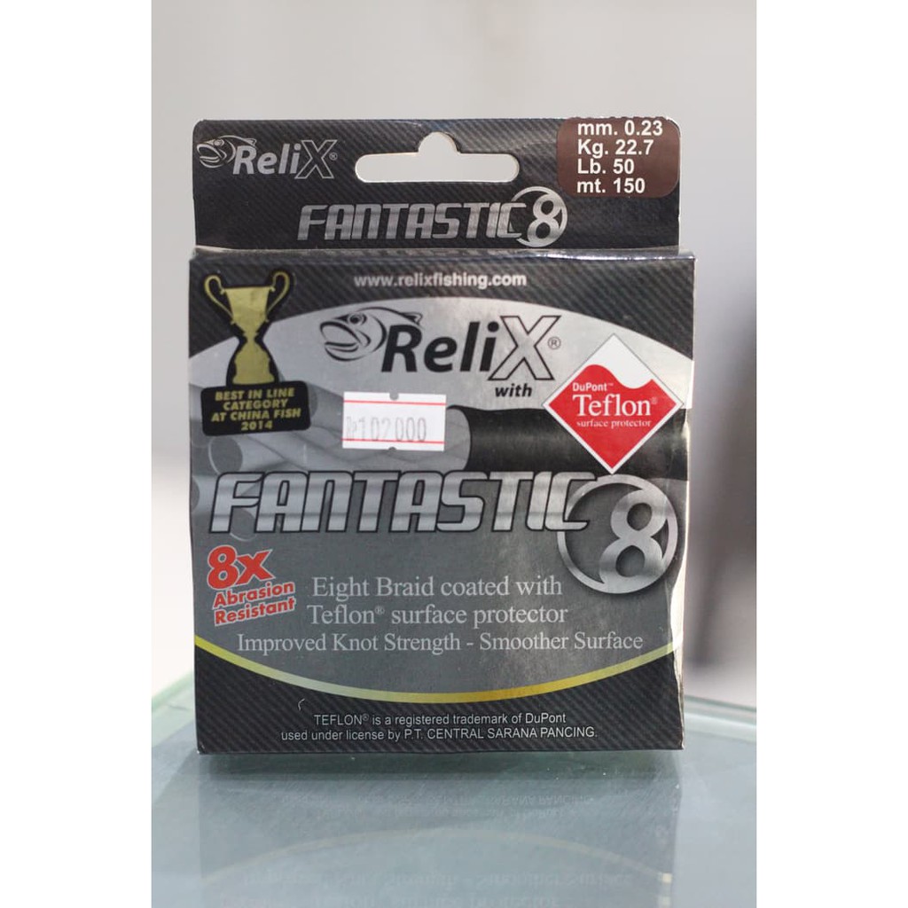 Senar Pe Braid Relix Fantastic8 50Lb (0.23Mm)