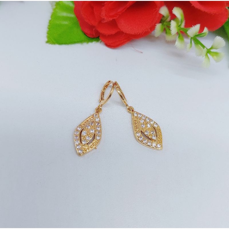 Anting xuping permata full lapis emas A005-007