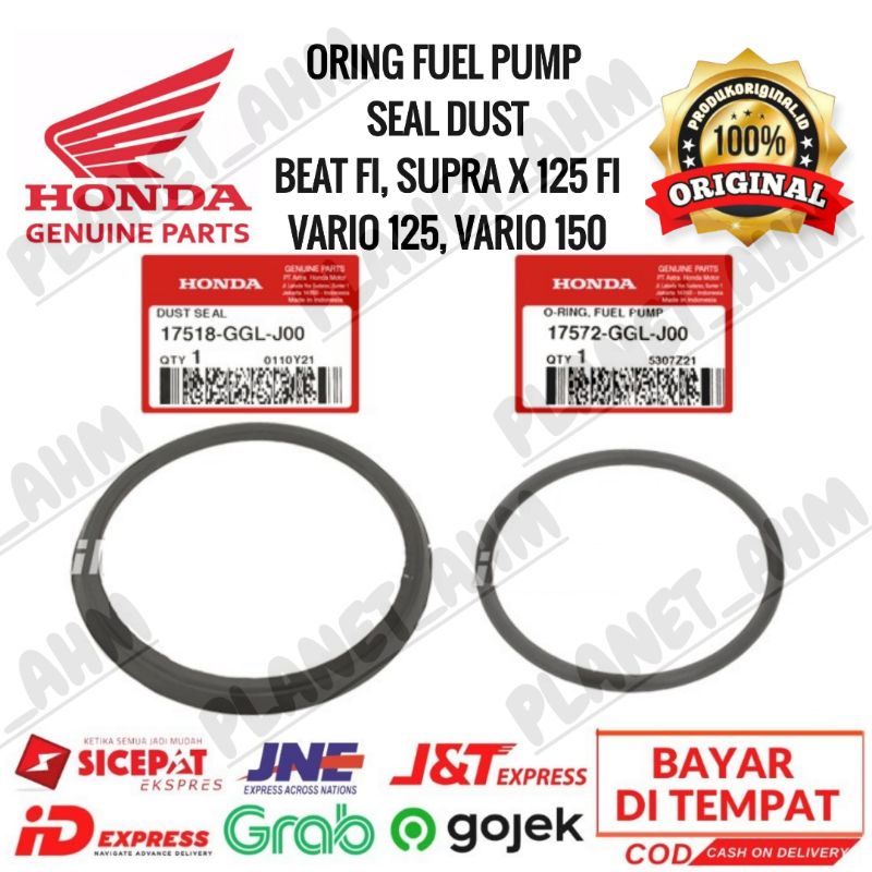 Honda 17518-GGL-J00 17572-GGL-J00 Oring Fuel Pump & Dust Seal Beat Spacy Scoopy Vario Revo Supra X 1