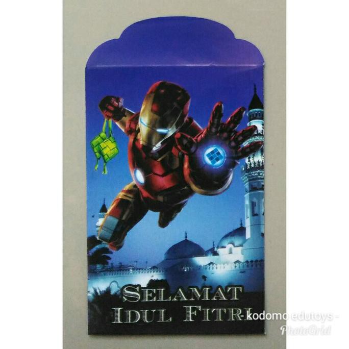 

Ready Oke Amplop Lebaran/ Angpao Lebaran Karakter Iron Man (8 Pcs)