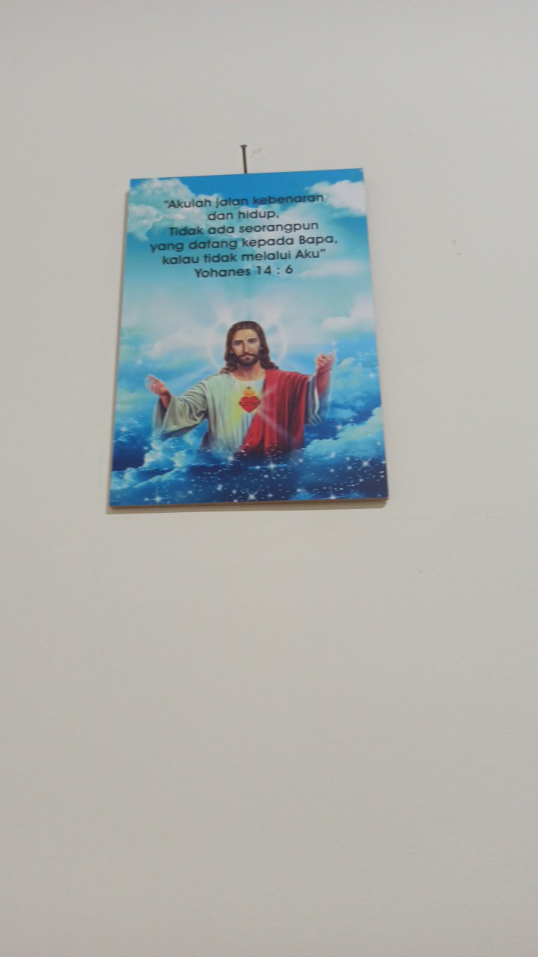 Pajangan Dinding Poster Yesus Walldecor Poster Kayu Nasrani Kristen Katolik