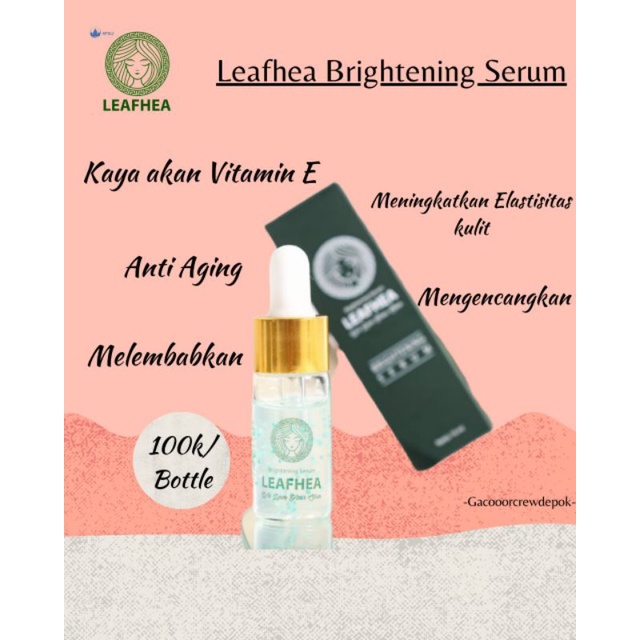 Serum Leafhea - Leafhea brightening serum 100% Original