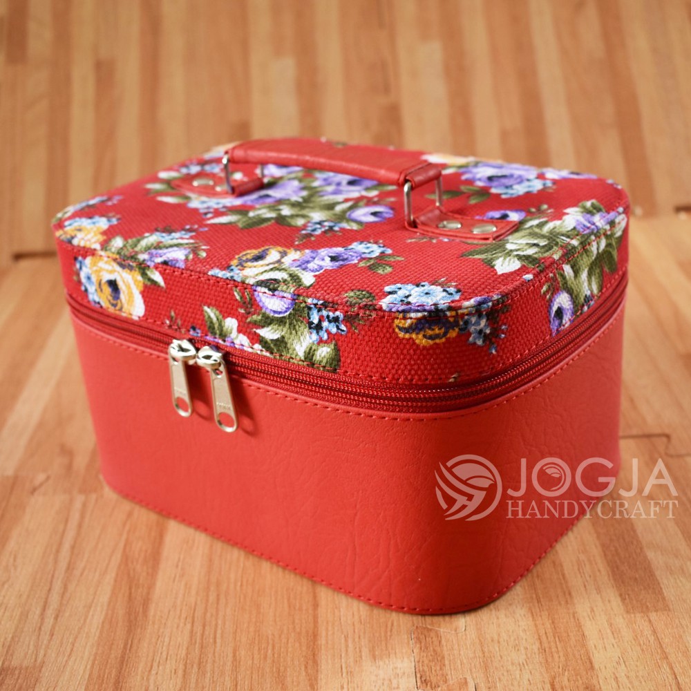 Red Shabby Tempat Make up Cantik / Tas Kosmetik / Beautycase