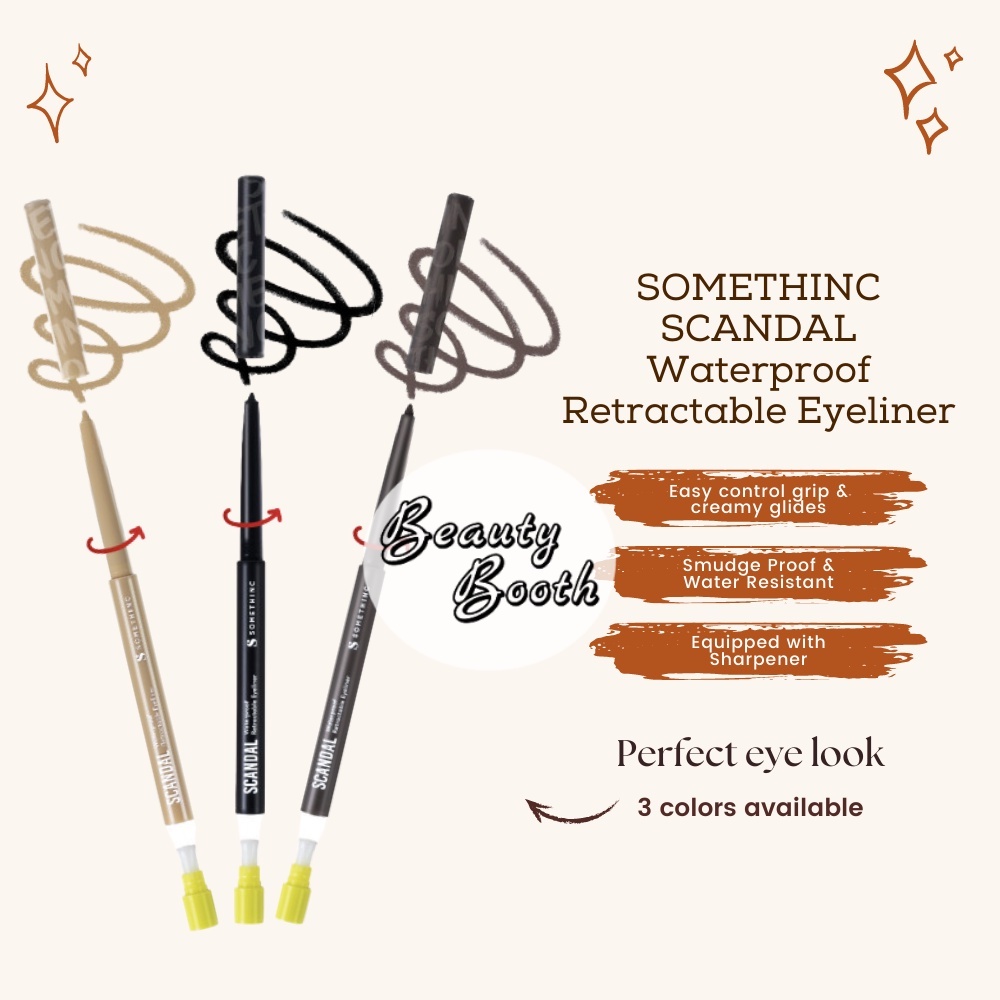 SOMETHINC SCANDAL Waterproof Retractable Eyeliner - Eyeliner Pensil