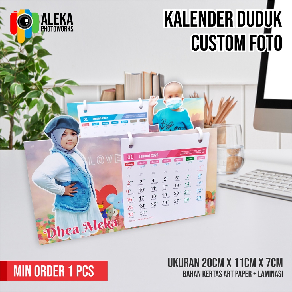 Jual Kalender Duduk Custom Foto | Shopee Indonesia