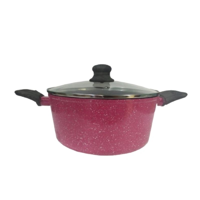 Bolde Super Pan / Penggorengan Casserole 24cm Anti Lengket Granite Coating + Tutup Kaca