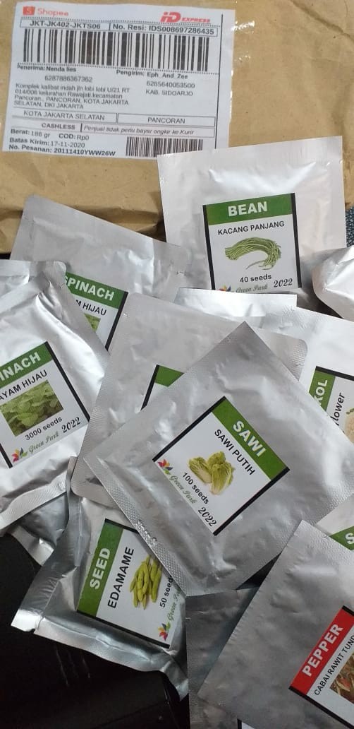 Benih Biji Sawi Putih Pack - 100 Biji - Gp