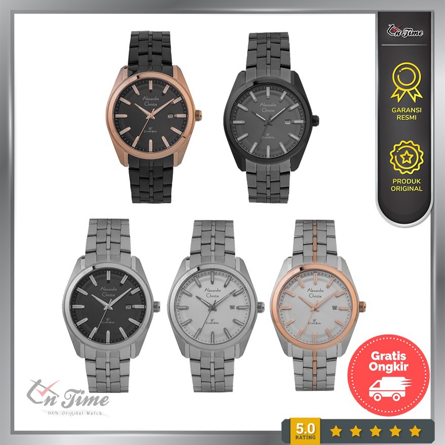 Jam Tangan Pria Alexandre Christie 8637 MD Original