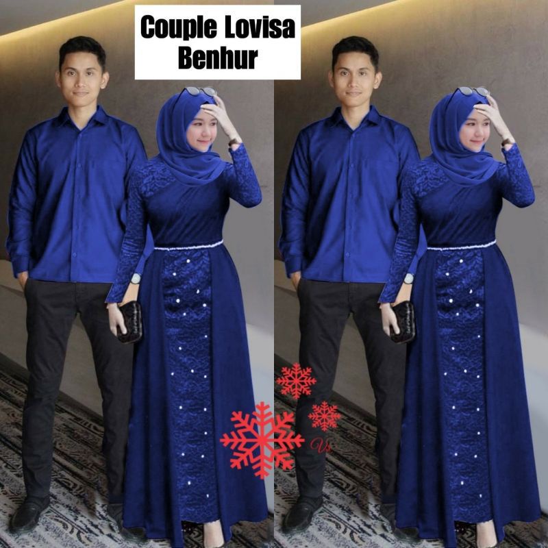 NC - Couple Lovisa/Couple Muslim/Baju Pasangan Muslim/Couple trendy terbaru
