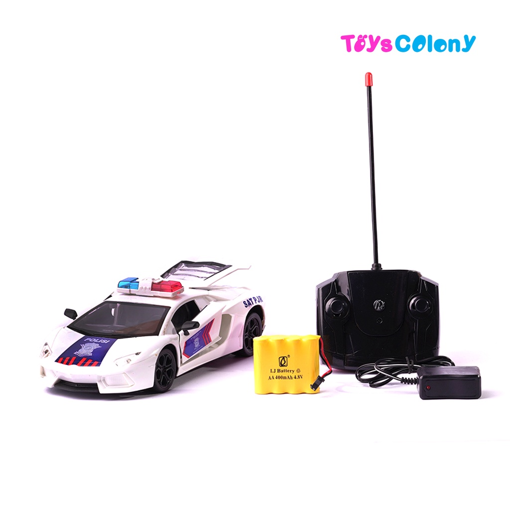 Mobil Remote Control Polisi Indonesia 1:16 Ferarri-Lamboghini 998-6/7