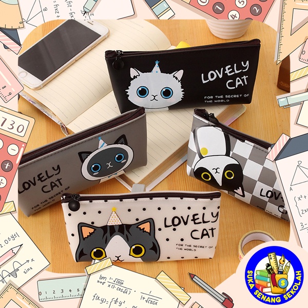 

READY Kotak Pensil / Tempat Alat Tulis Lovely Cat SK0030 VIS4567