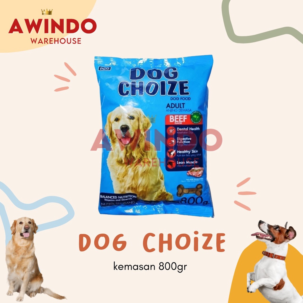 DOG CHOIZE 800GR - Makanan Pakan Anjing Premium Dog Food Adult Beef